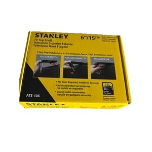 Stanley- Black And Decker - 6 Inch TV Top Shelf-ATS-106 - No Tools Required-NIB